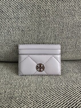 NWT Tory Burch Willa Slim Card Case 165934 Purple Heather